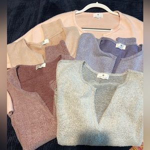 Nordstrom purchase, Socialite XL, soft pullovers, 5 colors